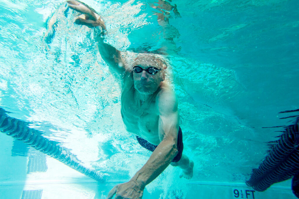 Advita Ortho man swimming in pool